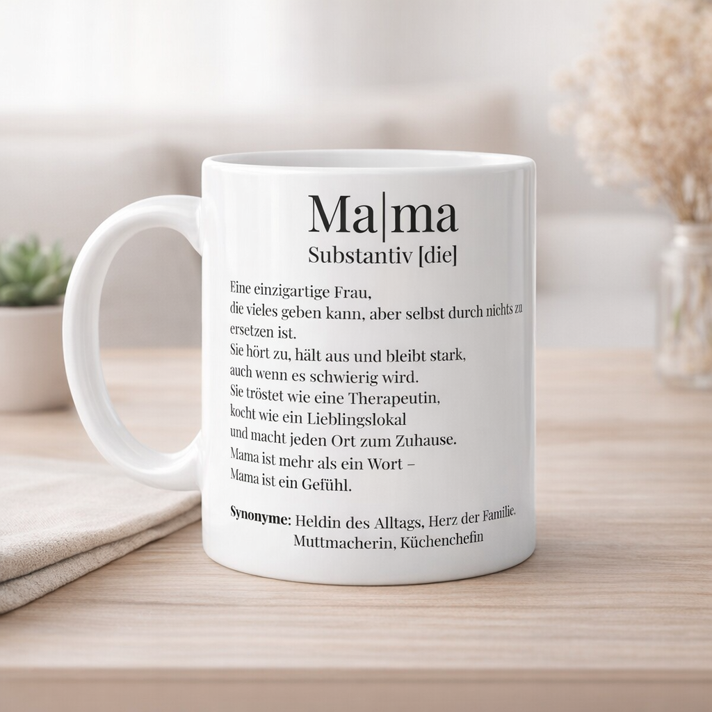 Tasse | MAMA Definition Version 3 | Geschenk für Mama | Tassenworte