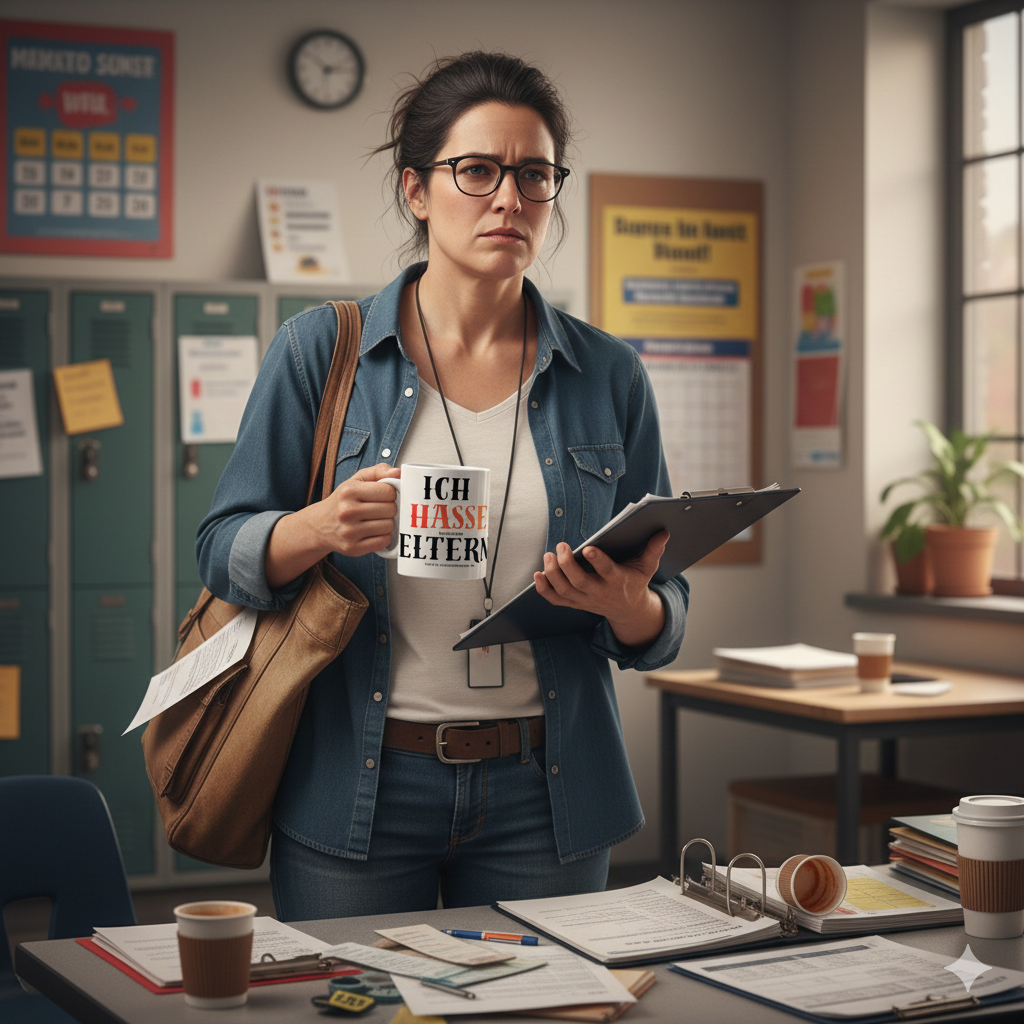 Ich hasse Eltern!…“ – Lustige Tasse für genervte Elternvertreter & Lehrer | Humor Geschenk
