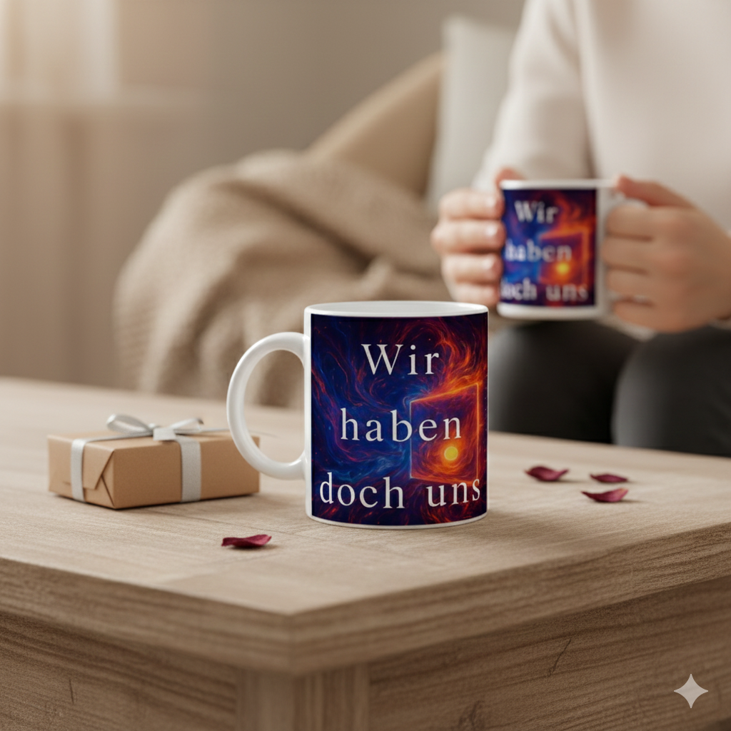 Liebes Tasse „Wir haben doch uns“ | Geschenk für Liebe und Zuneigung