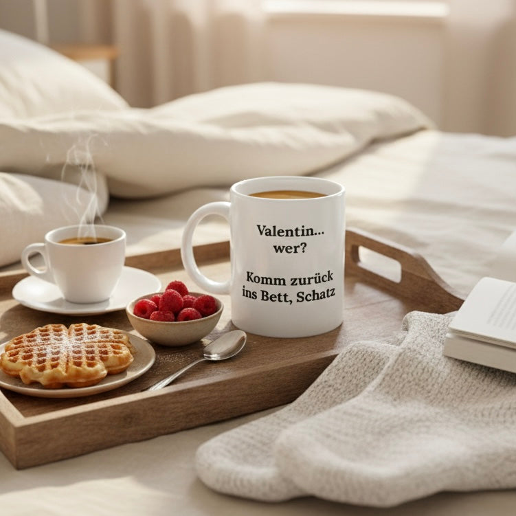 Valentinstags-Muffel Tasse – Gemütliches Frühstück im Bett | Tassenworte