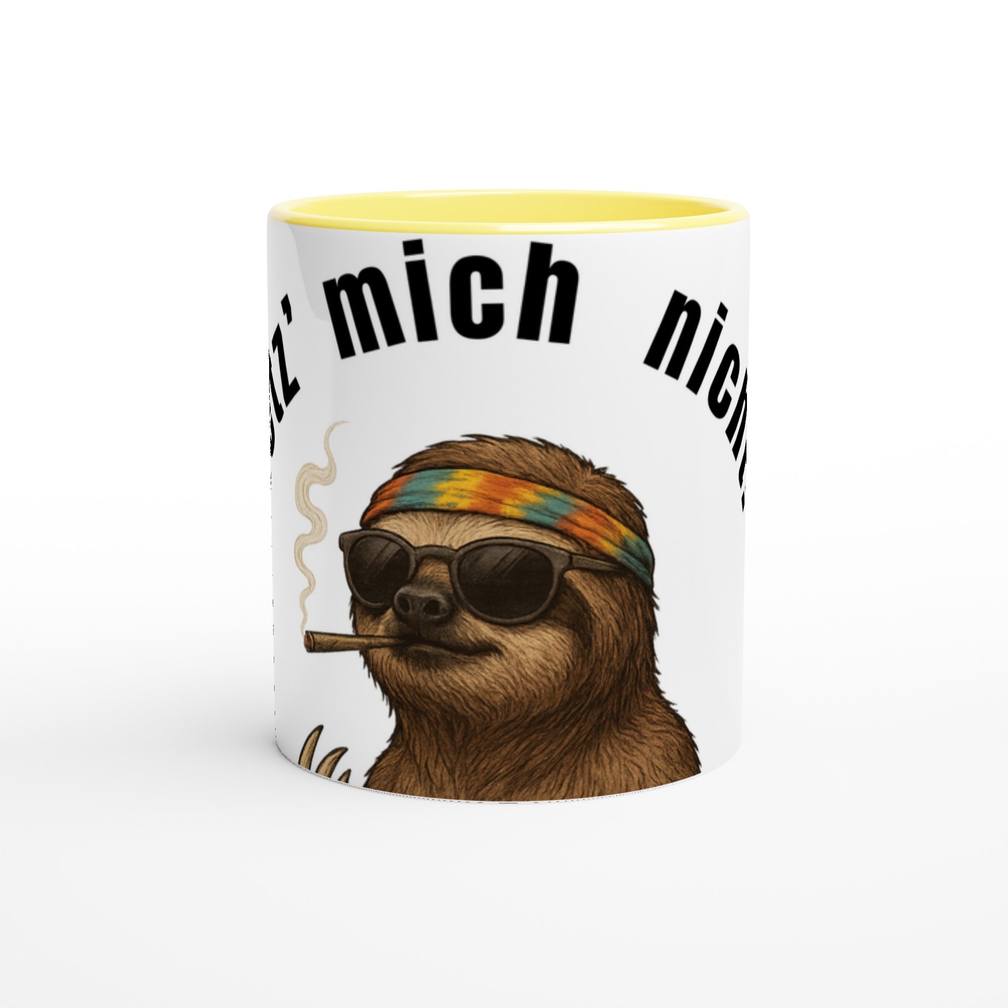 Faultier Tasse „Hetz’ mich nicht!“ – Lustige Kaffee Tasse 325ml für Faultier Fans & Hippies - Tassenworte