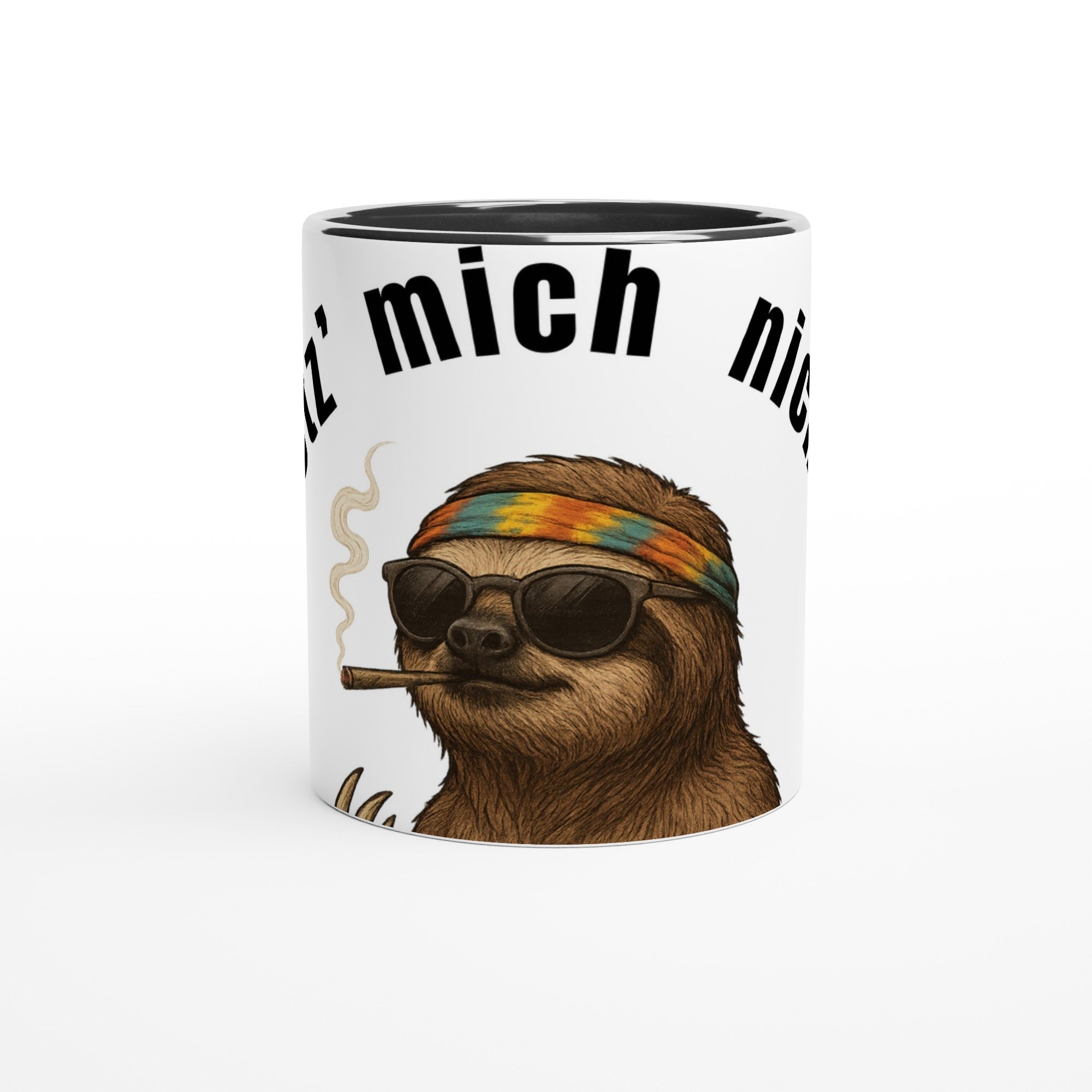 Faultier Tasse „Hetz’ mich nicht!“ – Lustige Kaffee Tasse 325ml für Faultier Fans & Hippies - Tassenworte