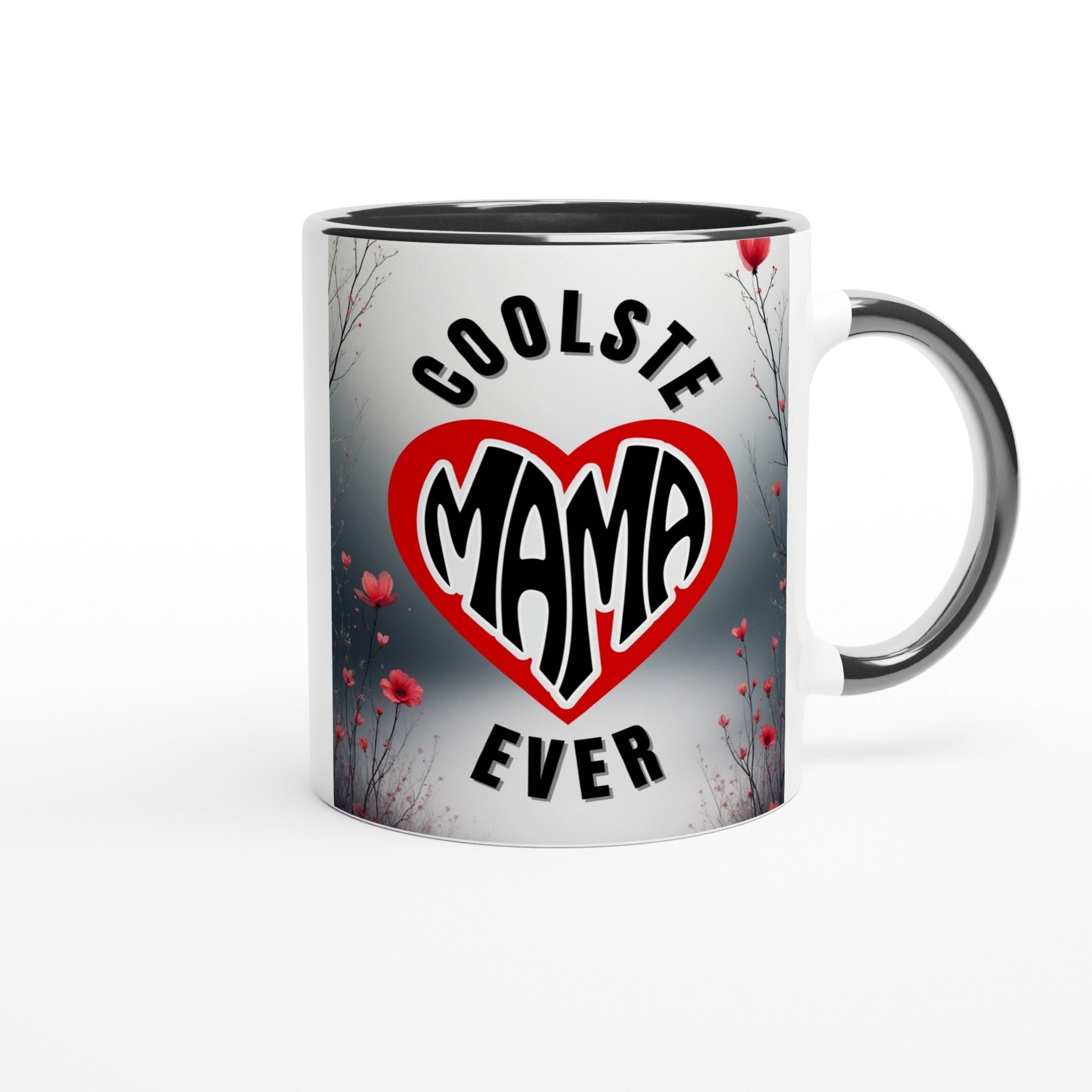 Kaffeetasse "COOLSTE MAMA EVER" mit Herz - Motiv | Das ultimative Geschenk für Mütter | Tassenworte - Tassenworte