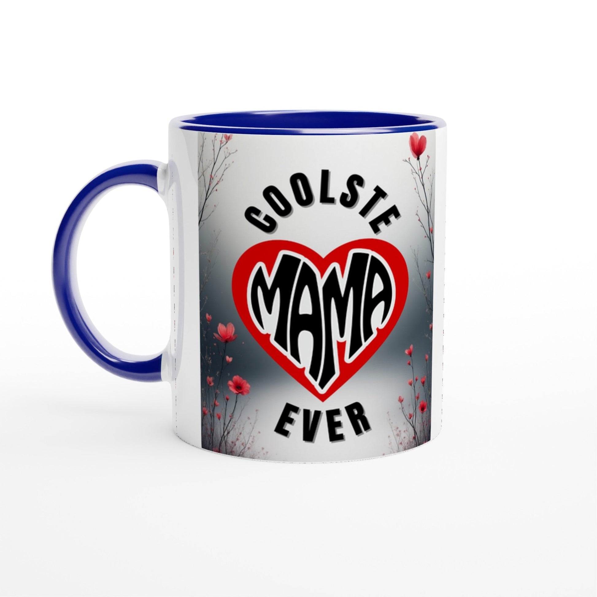Kaffeetasse "COOLSTE MAMA EVER" mit Herz - Motiv | Das ultimative Geschenk für Mütter | Tassenworte - Tassenworte