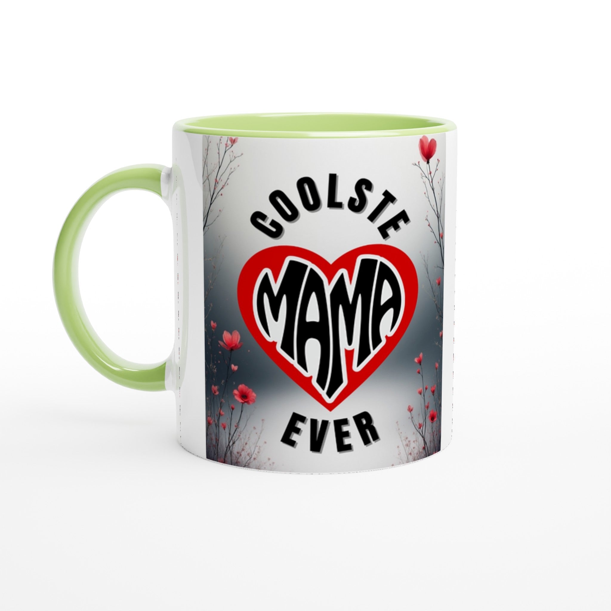 Kaffeetasse "COOLSTE MAMA EVER" mit Herz - Motiv | Das ultimative Geschenk für Mütter | Tassenworte - Tassenworte