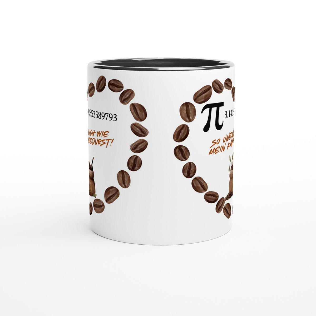 Kaffeetasse So unendlich wie mein Kaffeedurst“ Lustiges Pi - Motiv für Mathematik - und Kaffee - Liebhaber - Tassenworte