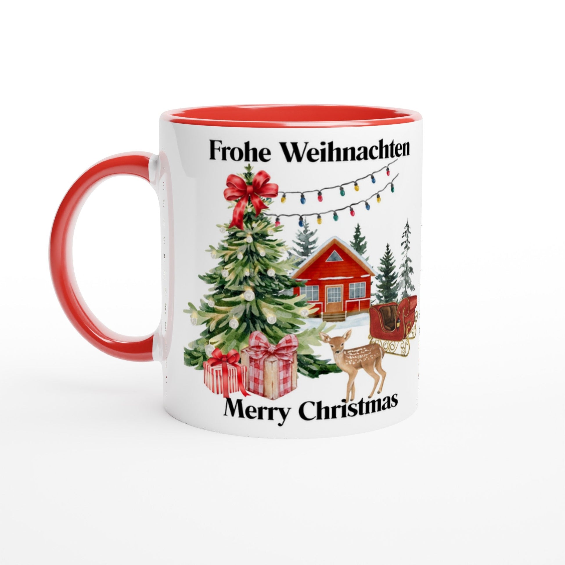 Kaffeetasse Weihnachten | Winterlandschaft | Weihnachtshütte - Tassenworte