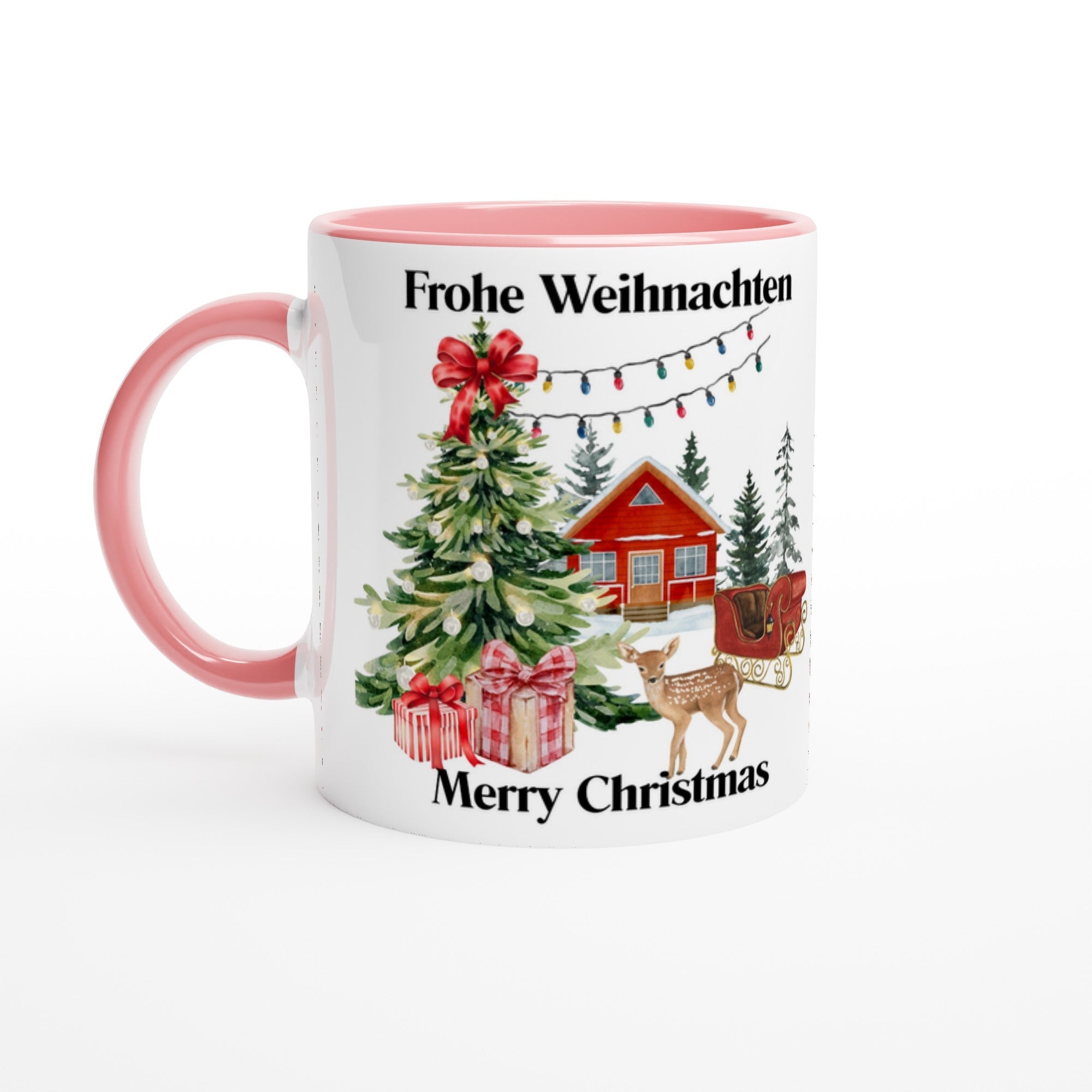 Kaffeetasse Weihnachten | Winterlandschaft | Weihnachtshütte - Tassenworte