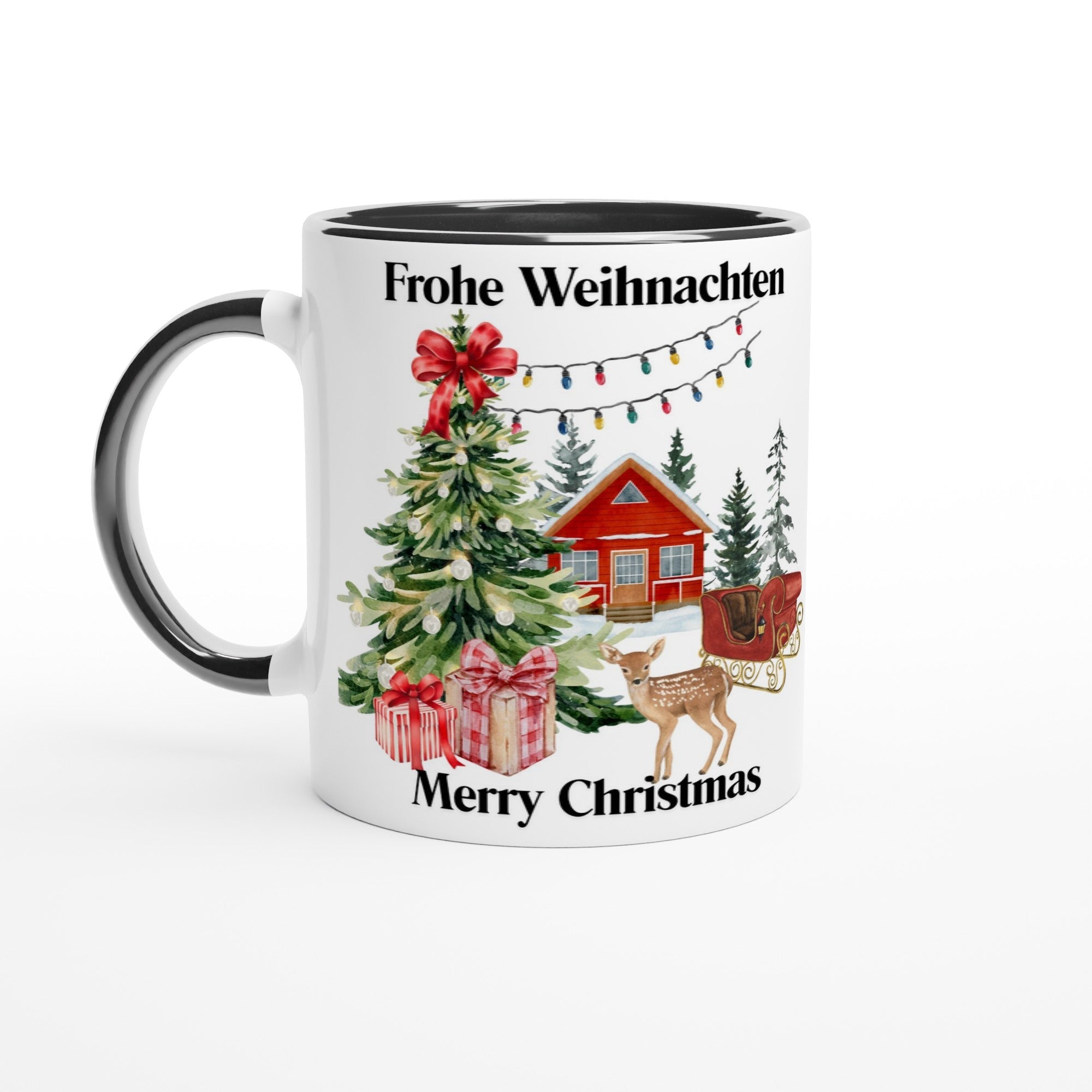 Kaffeetasse Weihnachten | Winterlandschaft | Weihnachtshütte - Tassenworte