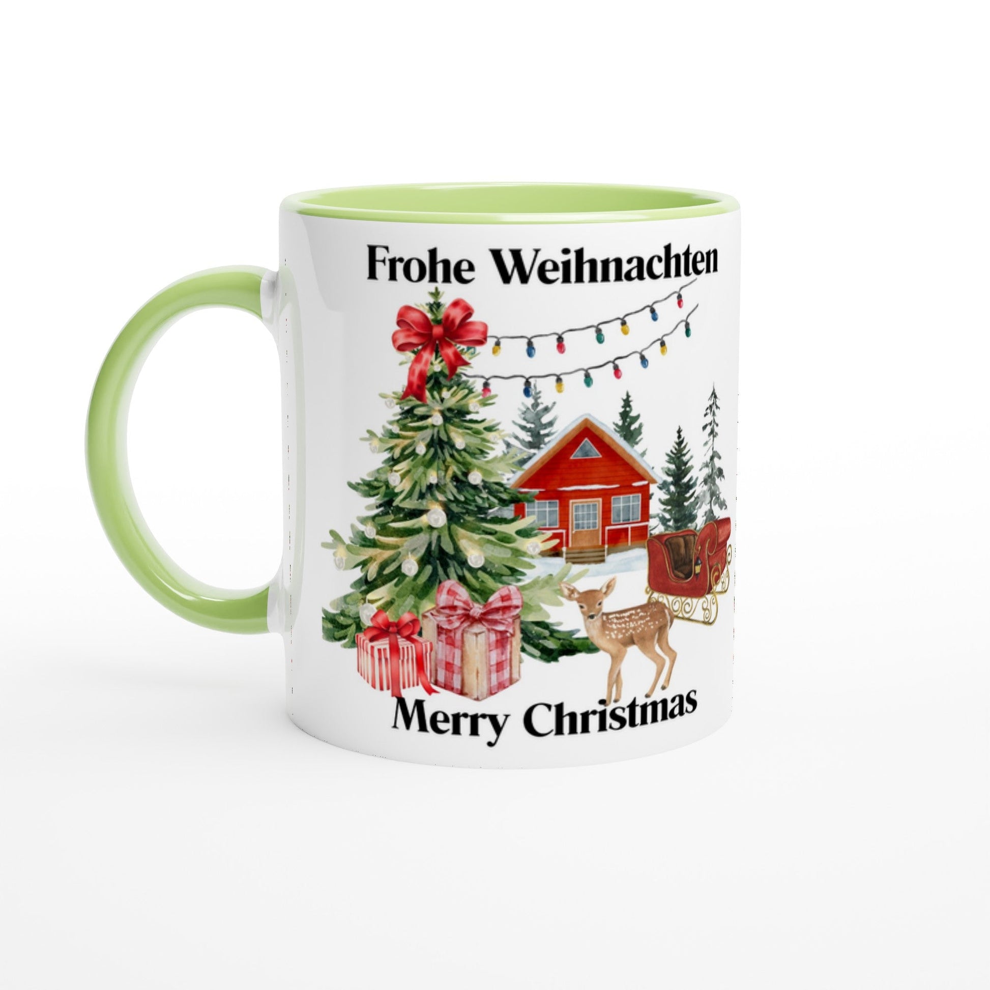 Kaffeetasse Weihnachten | Winterlandschaft | Weihnachtshütte - Tassenworte