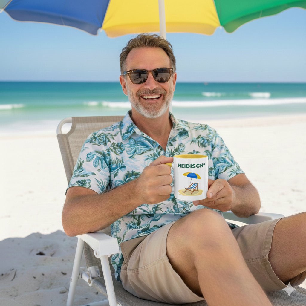 Lehrer Tasse mit lustigem Spruch – Geschenk für Lehrer & Referendare – Humorvolle Lehrertasse „Neidisch?“ | Tassenworte - Tassenworte