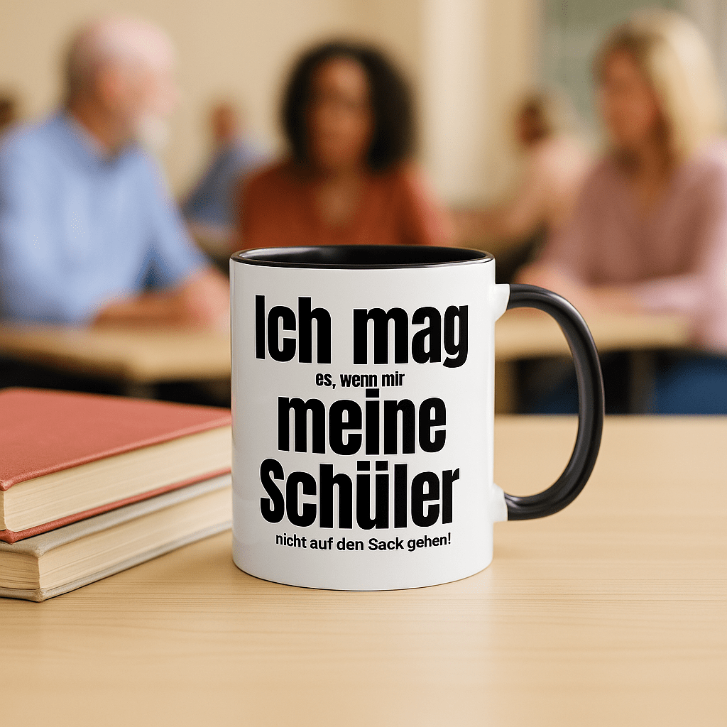 Lehrertasse | Lustige Tasse für Lehrer – „Ich mag meine Schüler … wenn sie mir nicht auf den Sack gehen!“ | Geschenk für Lehrer & Kolleginnen - Tassenworte