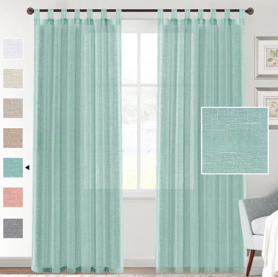 Linen Transparent Window Curtain - Tassenworte