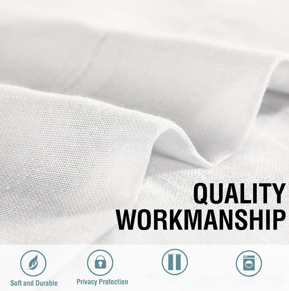 Linen Transparent Window Curtain - Tassenworte