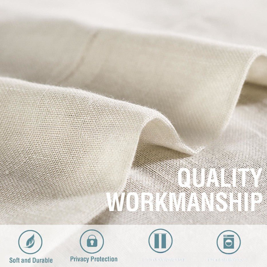 Linen Transparent Window Curtain - Tassenworte