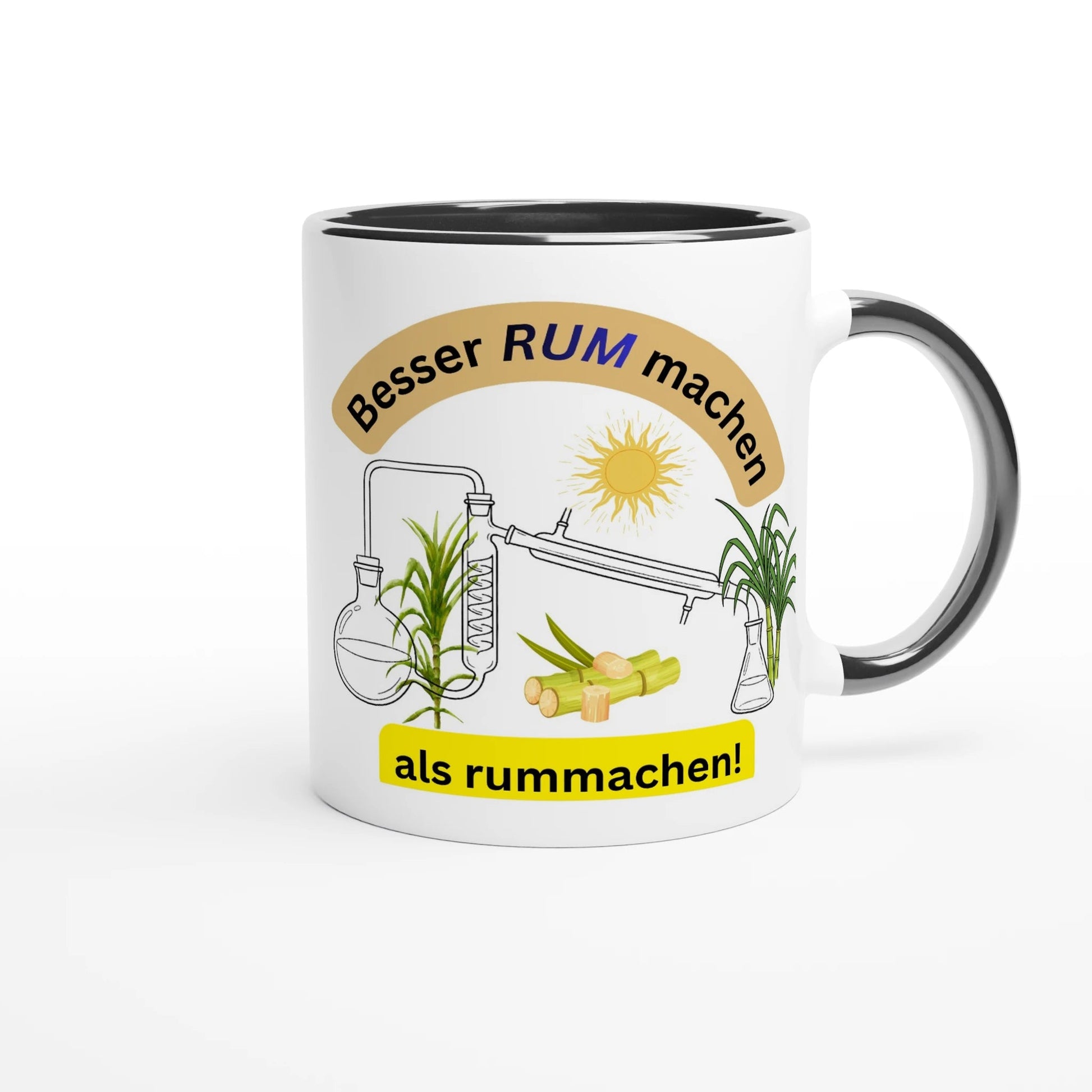 Lustige Rum - Tasse: „Besser RUM machen als rummachen“ – Geschenk für Rumliebhaber & Hobby - Destillateure | Tassenworte - Tassenworte