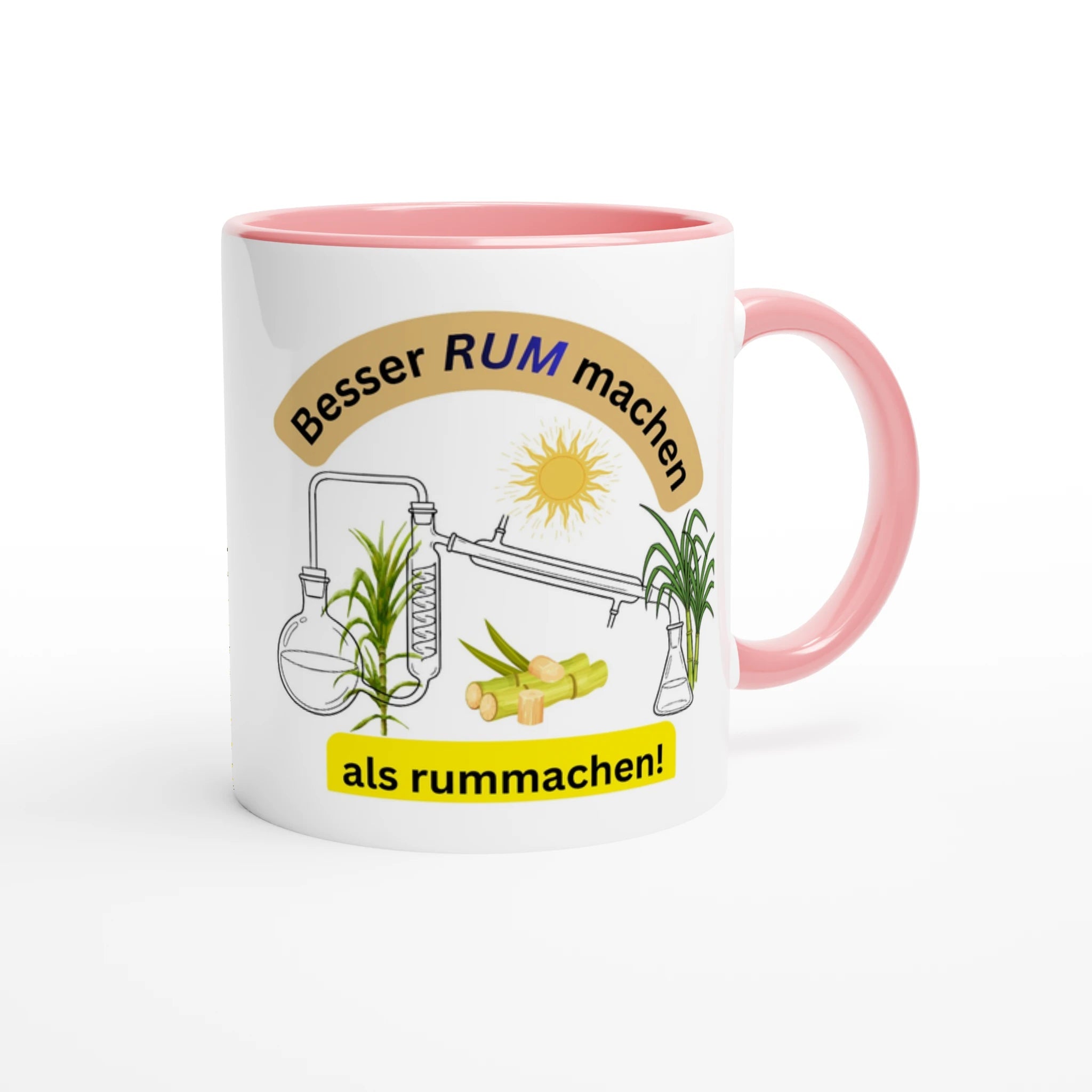 Lustige Rum - Tasse: „Besser RUM machen als rummachen“ – Geschenk für Rumliebhaber & Hobby - Destillateure | Tassenworte - Tassenworte