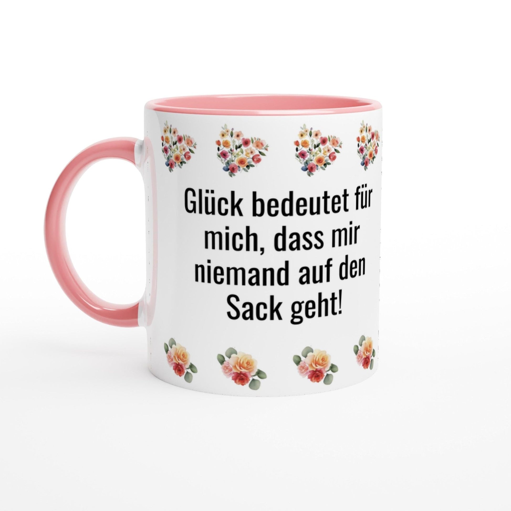 Lustige Tasse „Glück bedeutet für mich, dass mir niemand auf den Sack geht.“ – Kaffee - oder Tee - Tasse 325ml mit Spruch | Tassenworte - Tassenworte