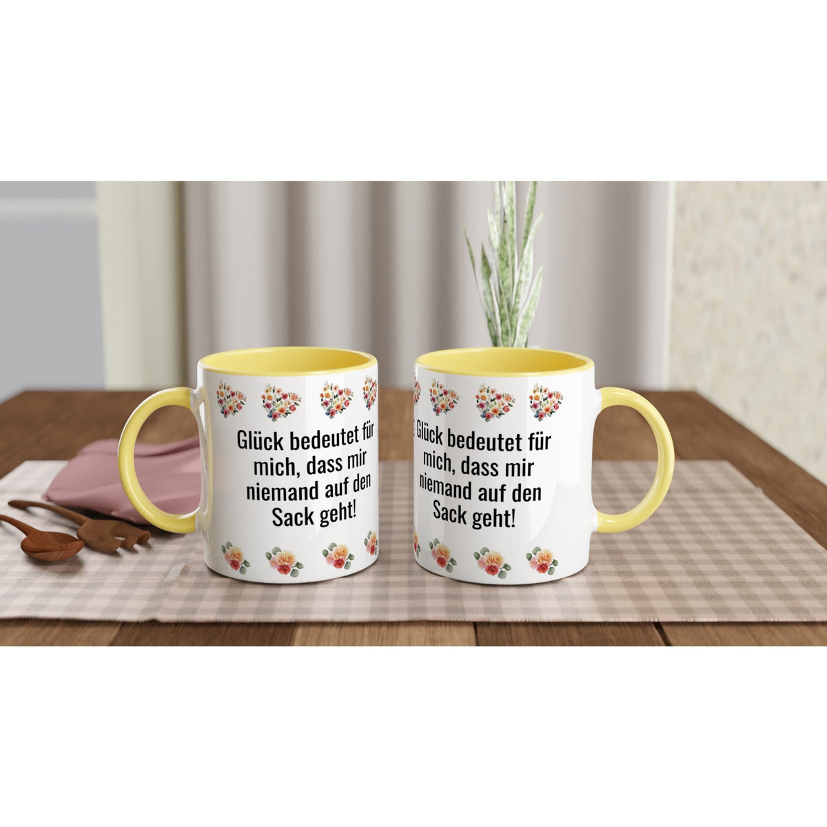 Lustige Tasse „Glück bedeutet für mich, dass mir niemand auf den Sack geht.“ – Kaffee - oder Tee - Tasse 325ml mit Spruch | Tassenworte - Tassenworte