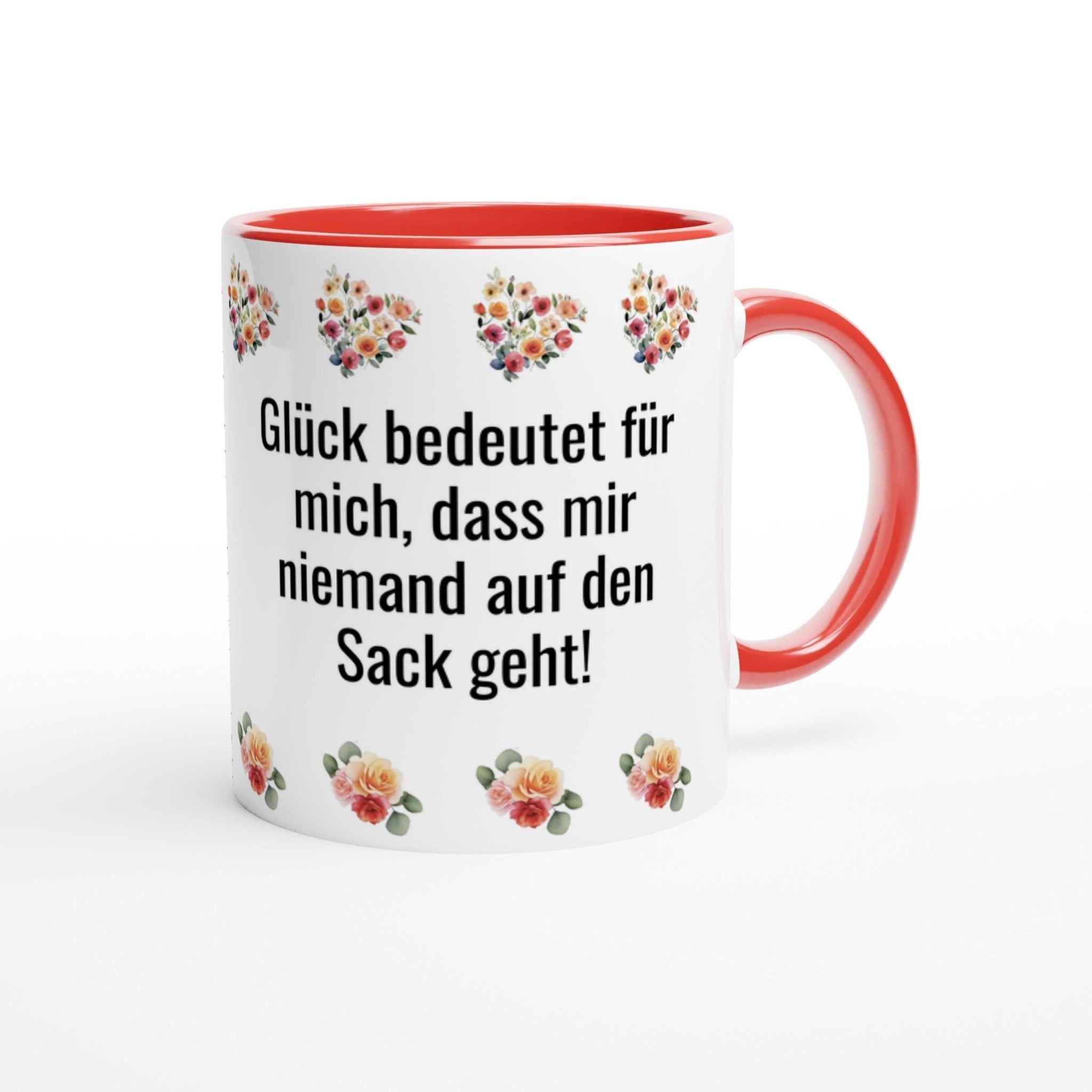 Lustige Tasse „Glück bedeutet für mich, dass mir niemand auf den Sack geht.“ – Kaffee - oder Tee - Tasse 325ml mit Spruch | Tassenworte - Tassenworte