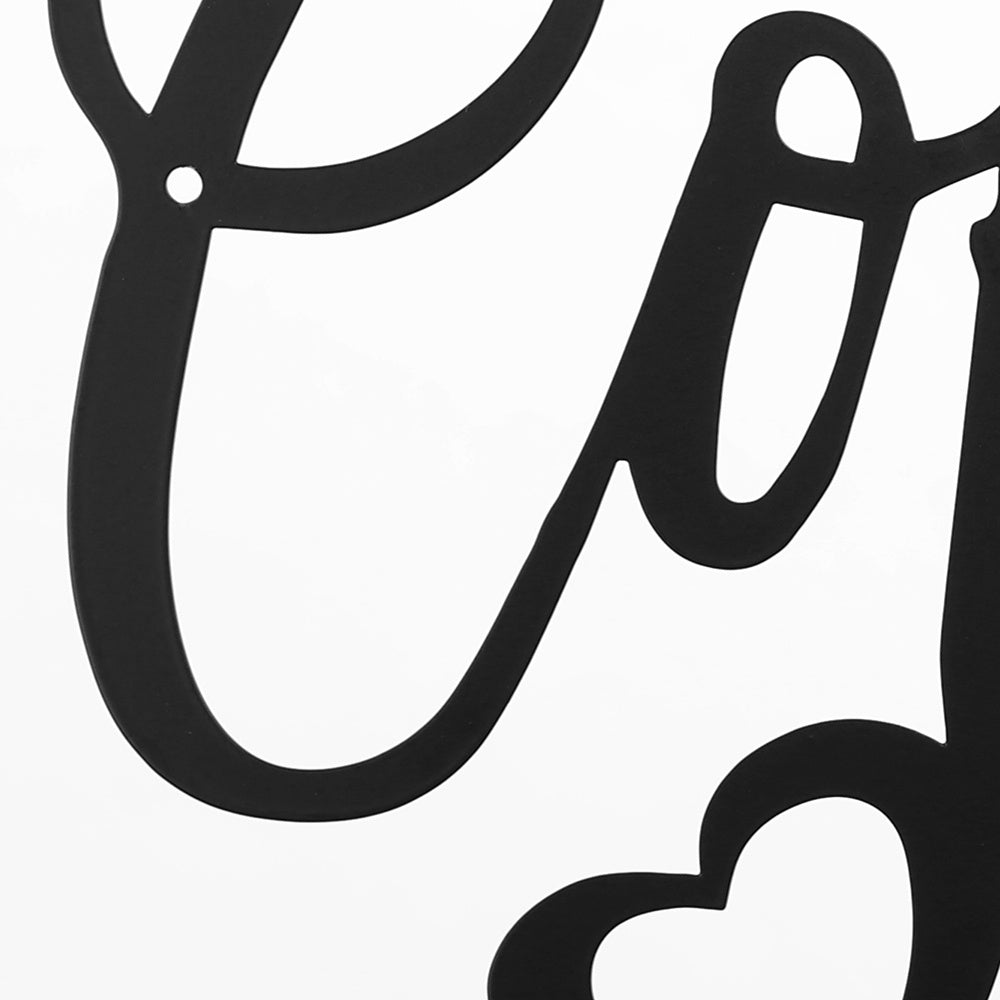 Metal Coffee & Tea Wall Hanging - Tassenworte