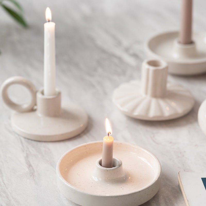 Modern Ceramic Candle Holder - Tassenworte