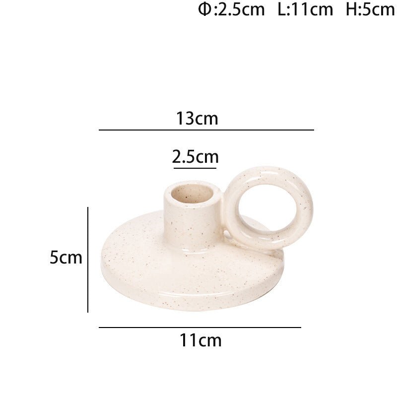 Modern Ceramic Candle Holder - Tassenworte