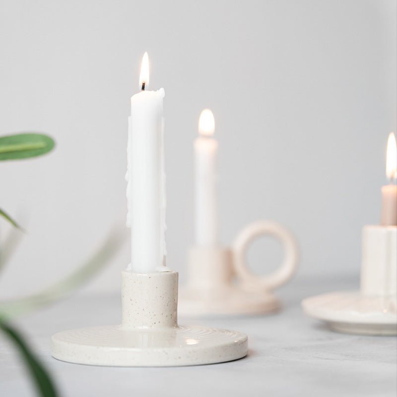 Modern Ceramic Candle Holder - Tassenworte