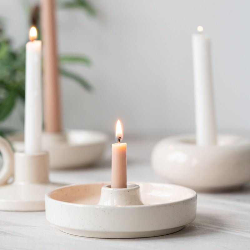 Modern Ceramic Candle Holder - Tassenworte