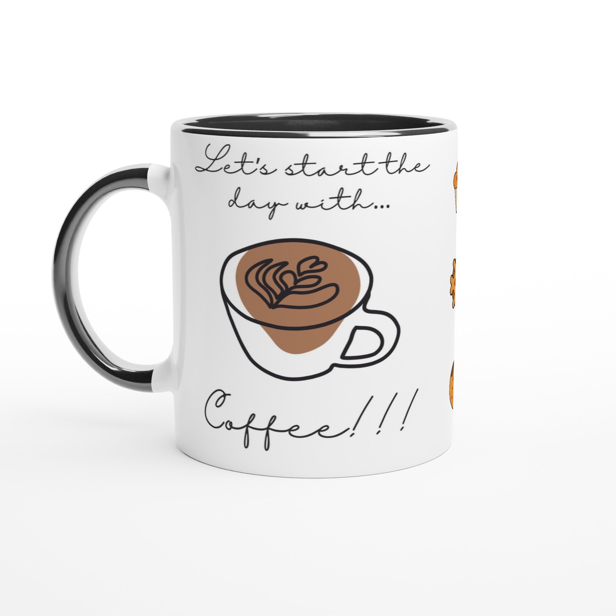 Motivtasse für Kaffeeliebhaber | Let‘s start the day with coffee | Tassenworte - Tassenworte