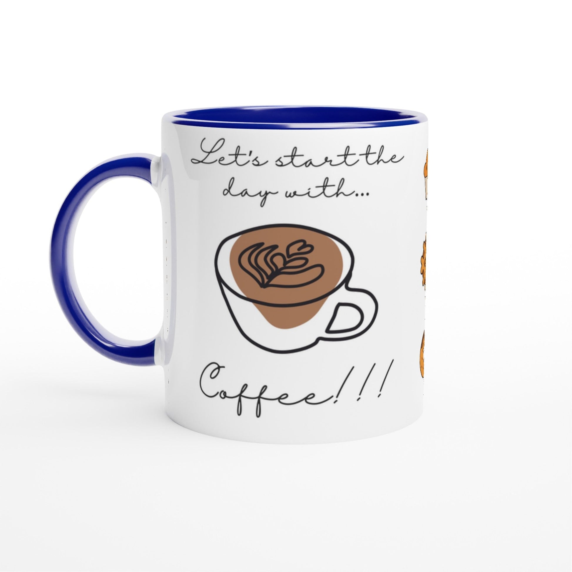 Motivtasse für Kaffeeliebhaber | Let‘s start the day with coffee | Tassenworte - Tassenworte