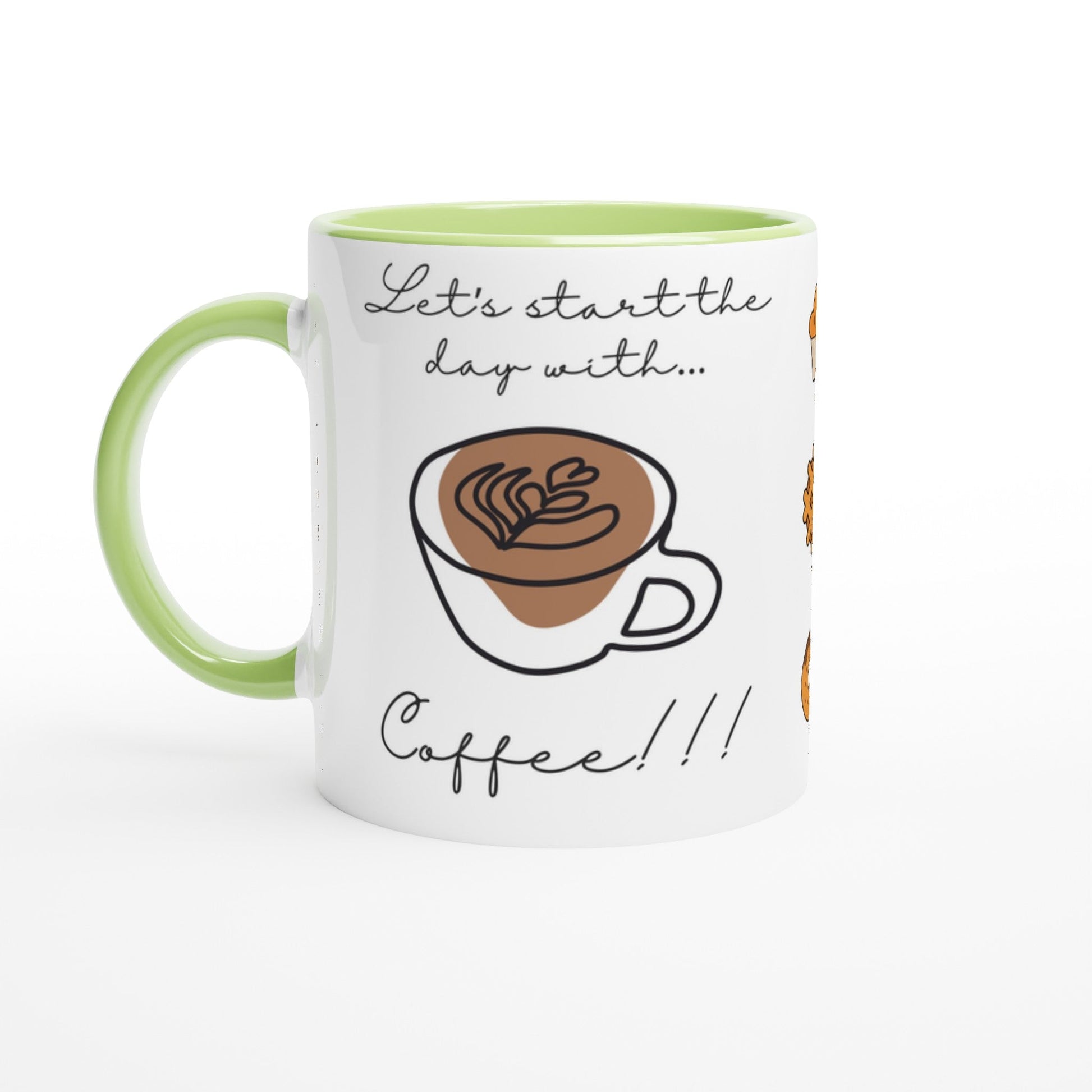 Motivtasse für Kaffeeliebhaber | Let‘s start the day with coffee | Tassenworte - Tassenworte
