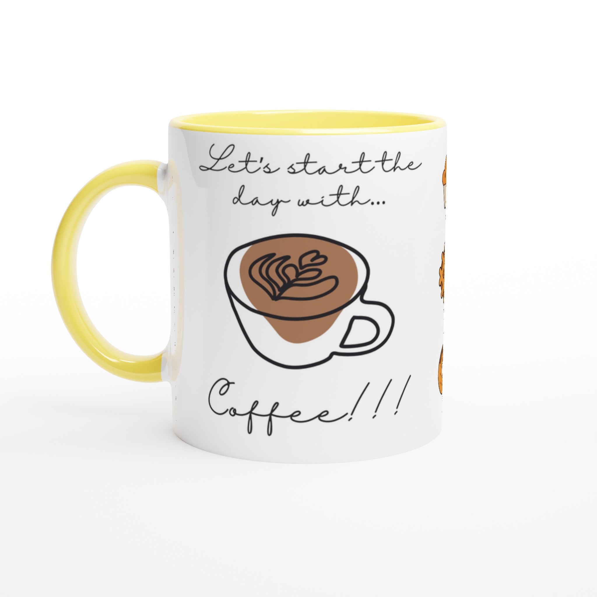 Motivtasse für Kaffeeliebhaber | Let‘s start the day with coffee | Tassenworte - Tassenworte