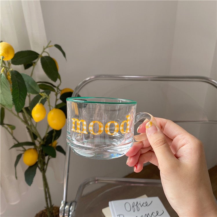 Retro Glass Coffee Cup & Saucer - Tassenworte