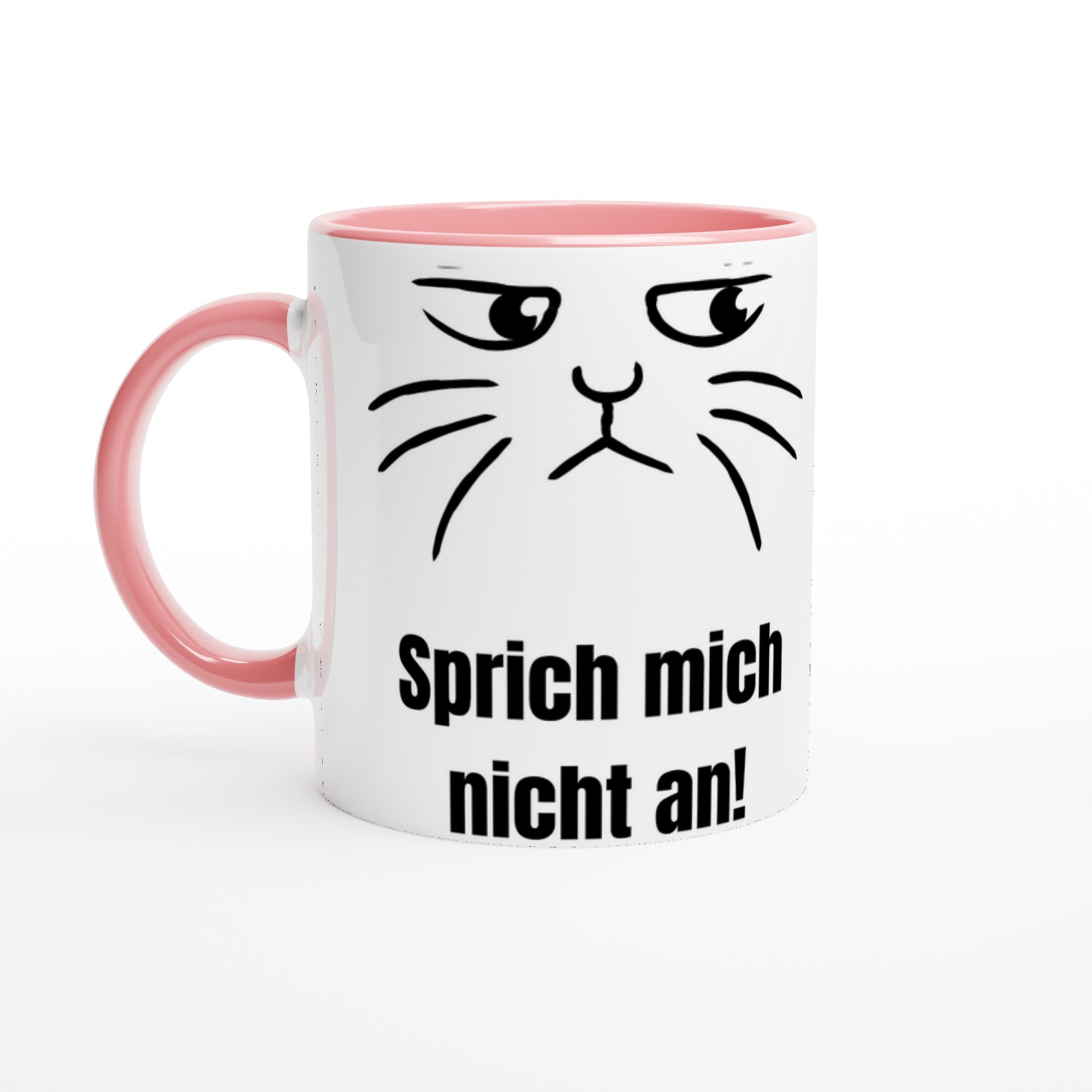 Sprich mich nicht an! – Lustige Katzentasse für Morgenmuffel & Kaffeeliebhaber - Tassenworte