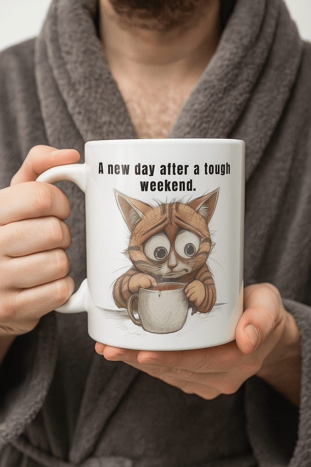 tasse - a - new - day - after - a - tough - weekend - Tassenworte