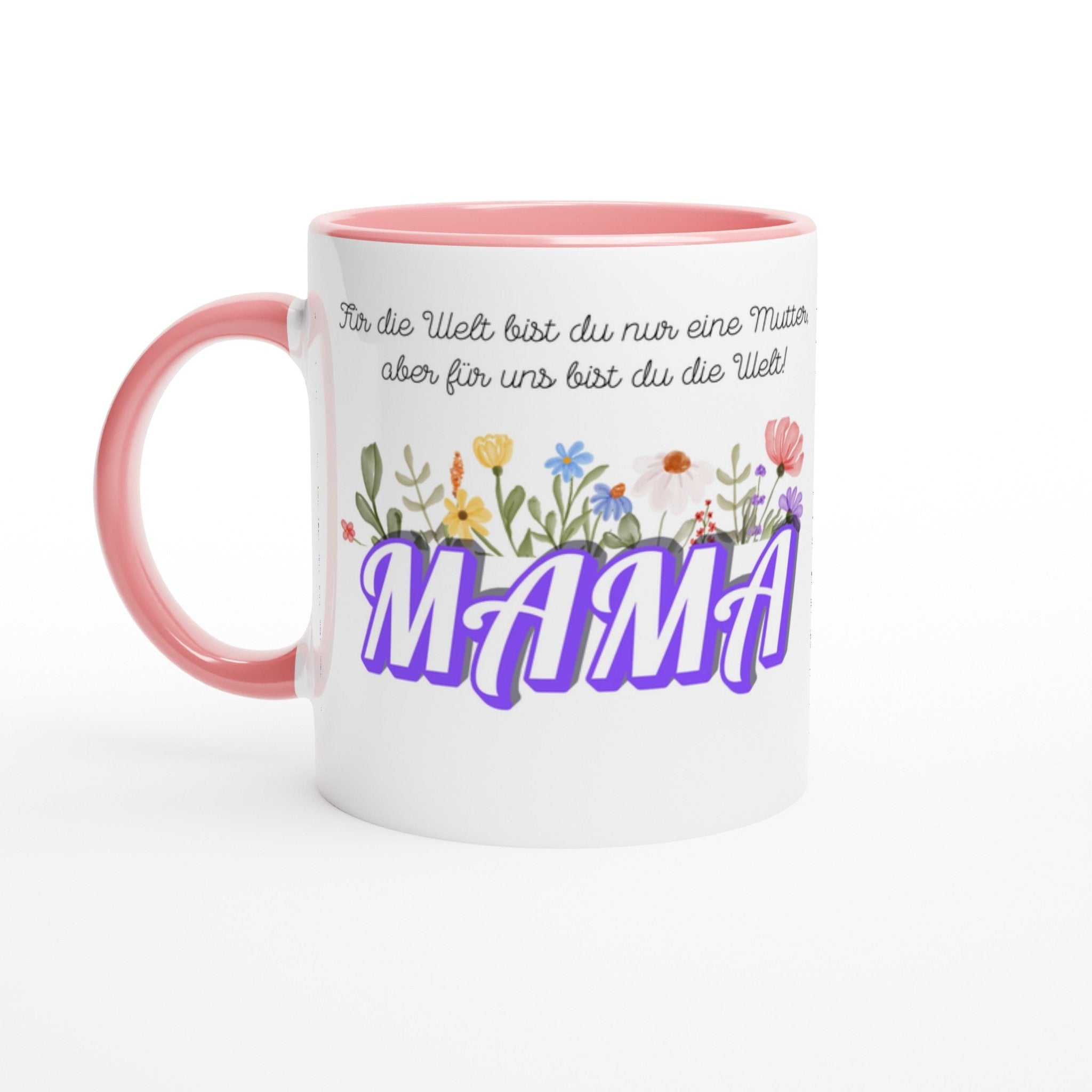 Tasse | Geschenk für Mama | "Du bist die Welt!" 🌸 | Tassenworte - Tassenworte