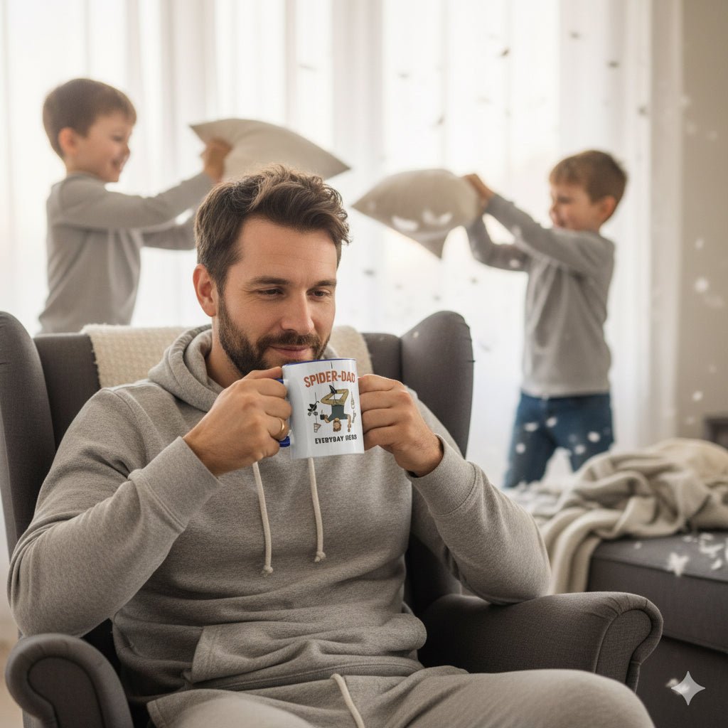 Tasse - Mug - Spider - Dad – Everyday Hero | Lustige Tasse nicht nur zum Vatertag [ Tassenworte - Tassenworte