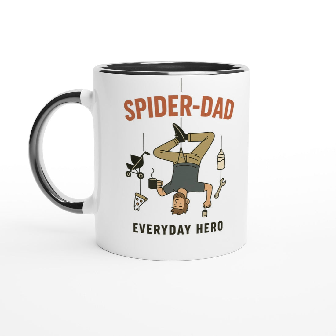 Tasse - Mug - Spider - Dad – Everyday Hero | Lustige Tasse nicht nur zum Vatertag [ Tassenworte - Tassenworte