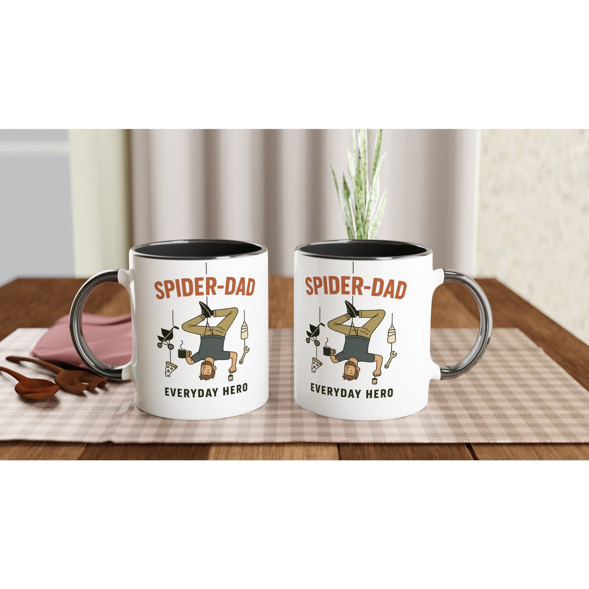 Tasse - Mug - Spider - Dad – Everyday Hero | Lustige Tasse nicht nur zum Vatertag [ Tassenworte - Tassenworte