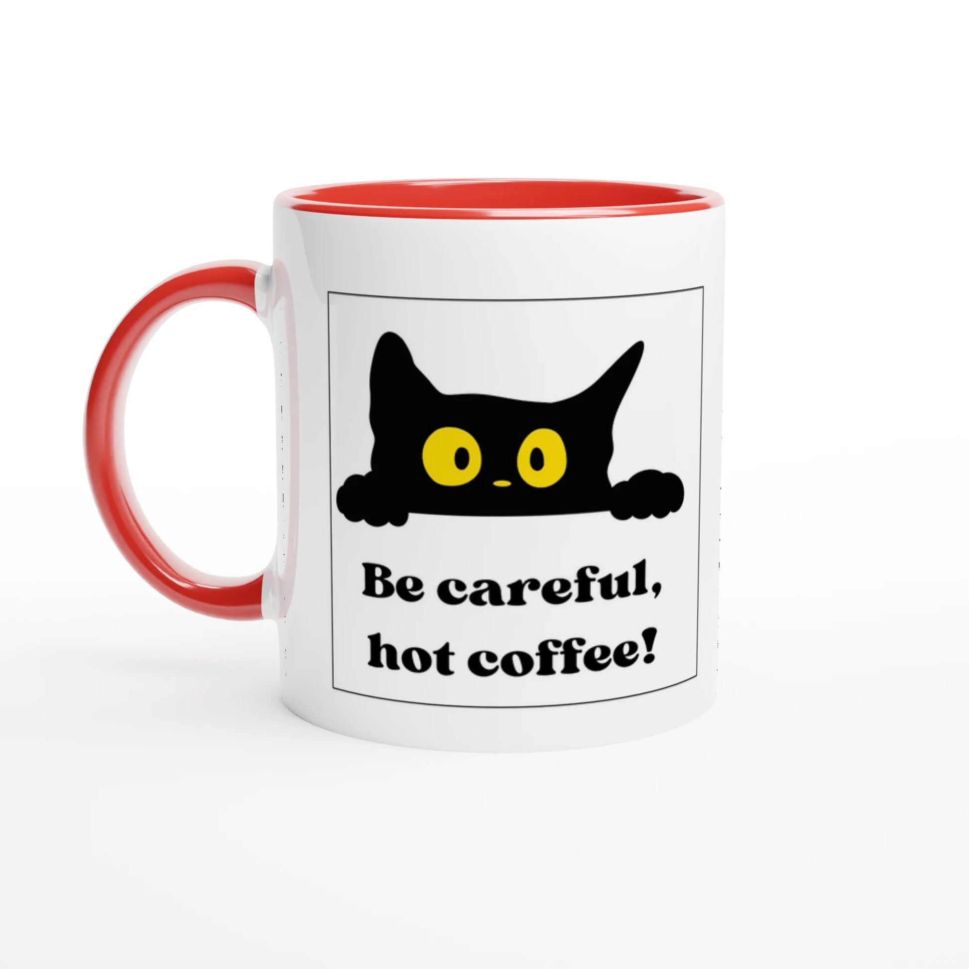 Vorsicht heiß! Katzen - Tasse für Morgenmuffel, Kaffeefans & Chaosfrühstarter | Tassenworte - Tassenworte