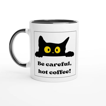 Vorsicht heiß! Katzen - Tasse für Morgenmuffel, Kaffeefans & Chaosfrühstarter | Tassenworte - Tassenworte