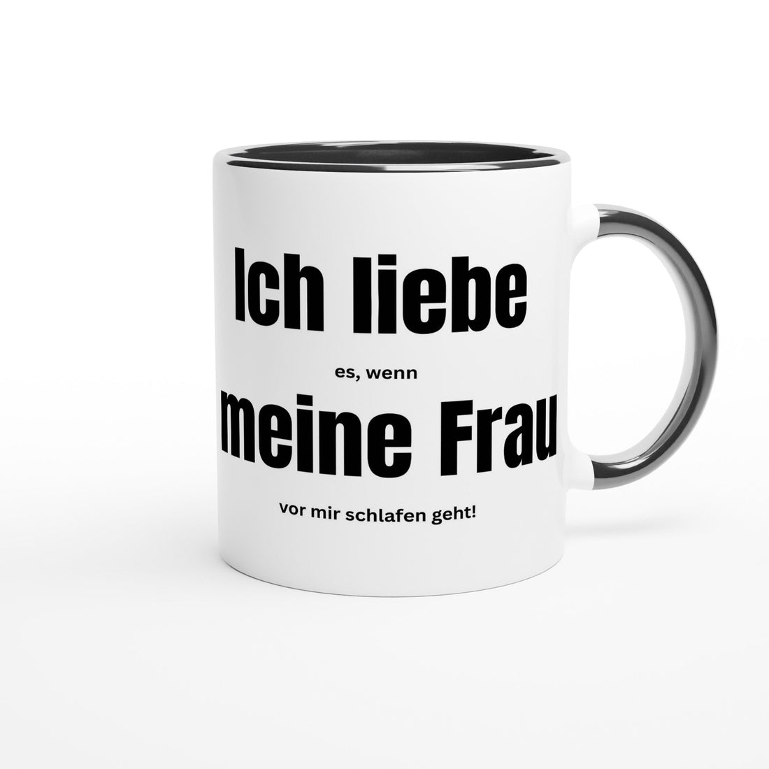 Witzige Tasse – „Ich liebe es, wenn meine Frau vor mir schlafen geht!“ – Lustiges Geschenk für Männer & Ehemänner - Tassenworte