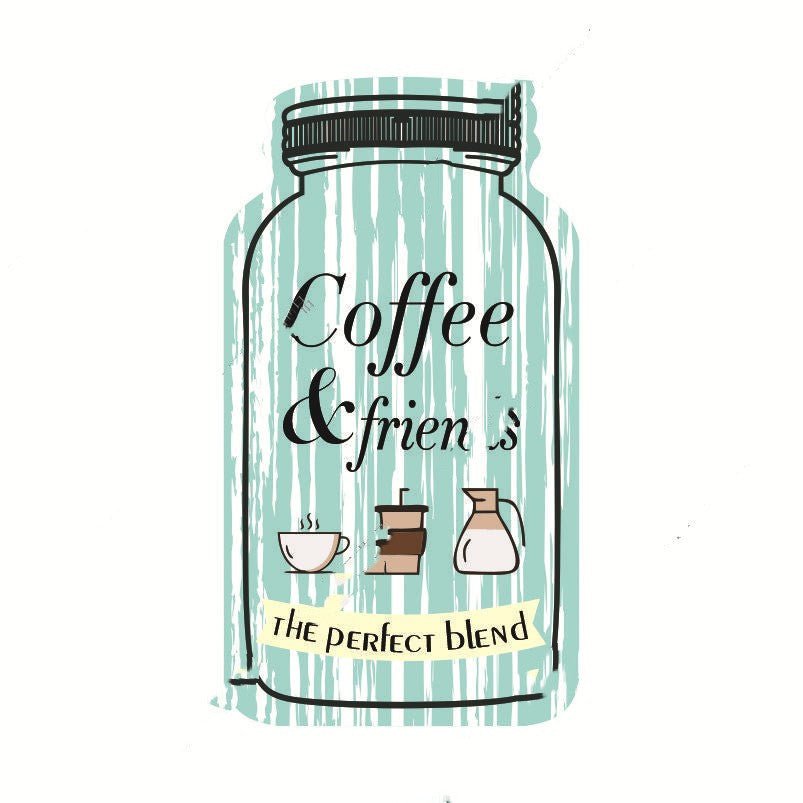 Wooden Painted Coffee Jar Pendant - Tassenworte